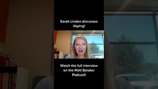 Sarah Linden Advocates for Vaping #shorts