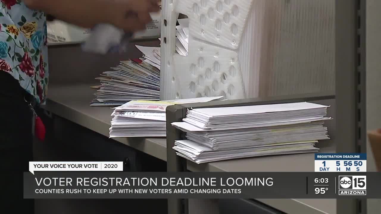 Voter registration deadline looming