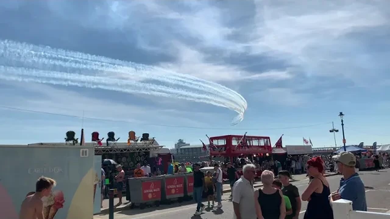 Red Arrows Display Team Bournemouth Beach 2023