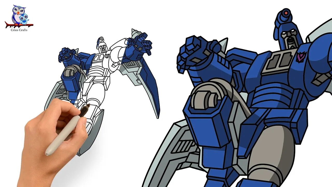 How to Draw Scourge G1 - Transformers