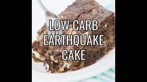 Low Carb Eathguake Cake