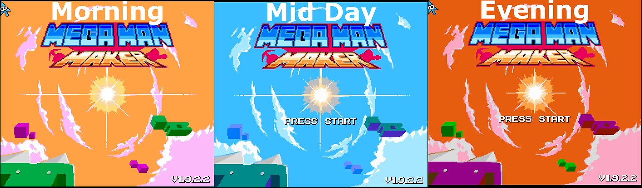 Mega Man Maker 1.9 Changes it's Opening Themes Depending on the Time of Day!