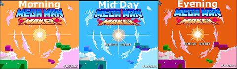 Mega Man Maker 1.9 Changes it's Opening Themes Depending on the Time of Day!