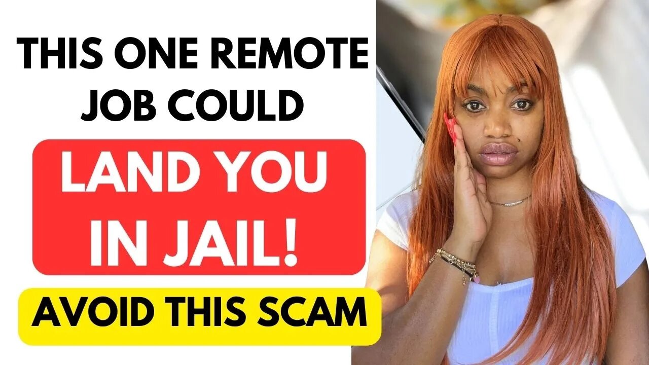 Avoid This Remote Job It WILL Land You In Jail!