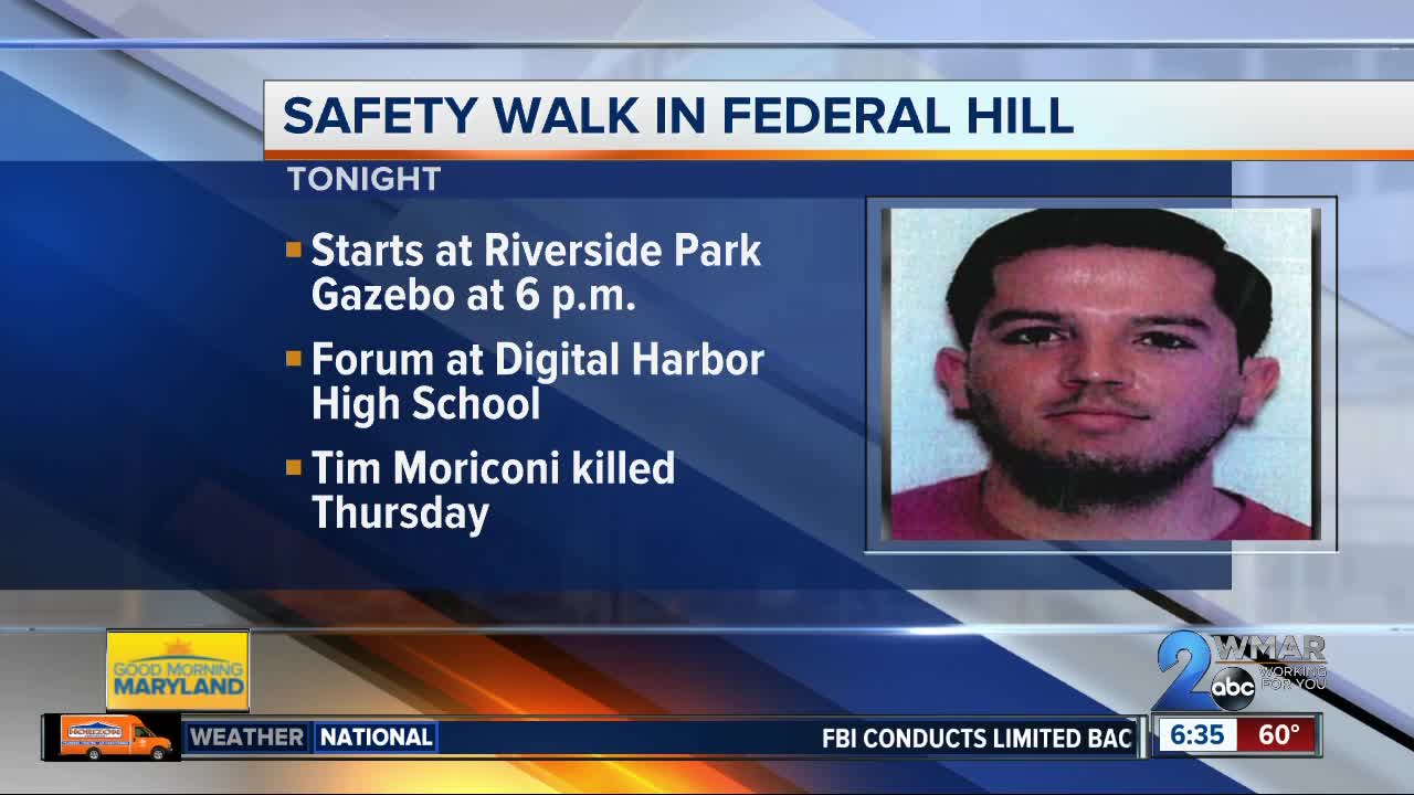 Crime walk and forum in Federal Hill after murder last Thursday