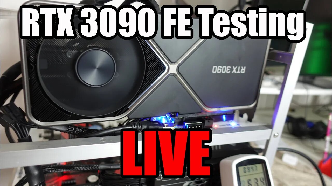 RTX 3090 FE HASHRATES | Power Testing LIVE!!!!