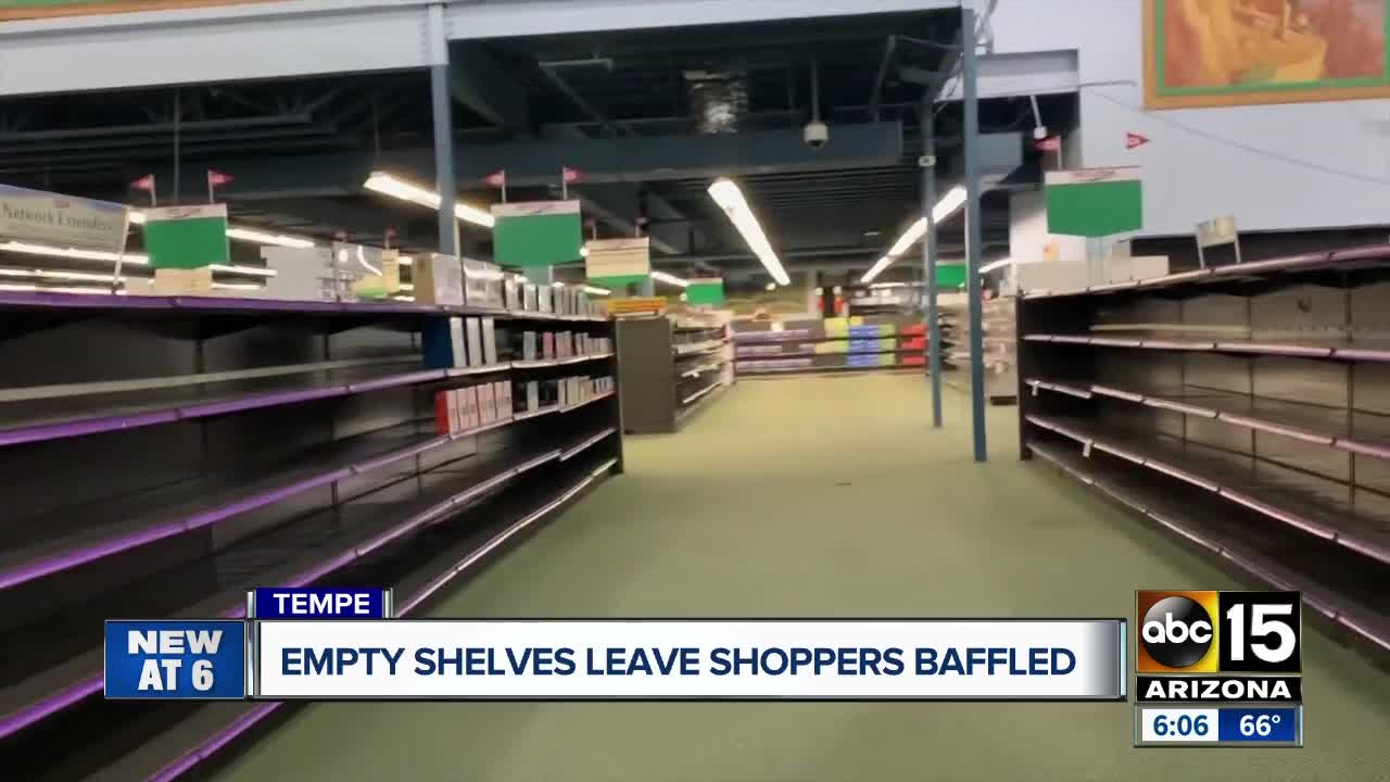 Viewers question empty shelves at Fry's Electronics