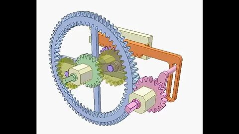 2081 Gear, rack and linkage mechanism 3
