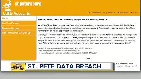 City of St. Pete announces data security breach