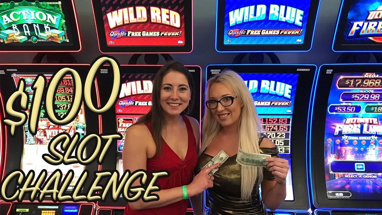 $100 QUICK HIT$ 🌸WILD RED & WILD BLUE SLOT CHALLENGE! Slot Ladies