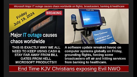 Microsoft Major IT outage causes chaos worldwide on flights, broadcasters, banking & healthcare