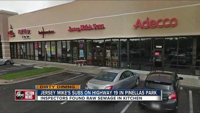 Dirty Dining: Jersey Mike's Subs temporarily shut down for raw sewage leaking into the kitchen