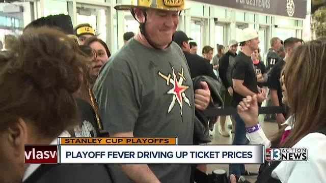 Golden Knights ticket prices on the rise as playoff fever spreads