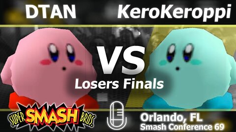 DTAN (Kirby) vs. KeroKeroppi (Pikachu & Kirby) - Smash 64 Losers Finals - SC:69