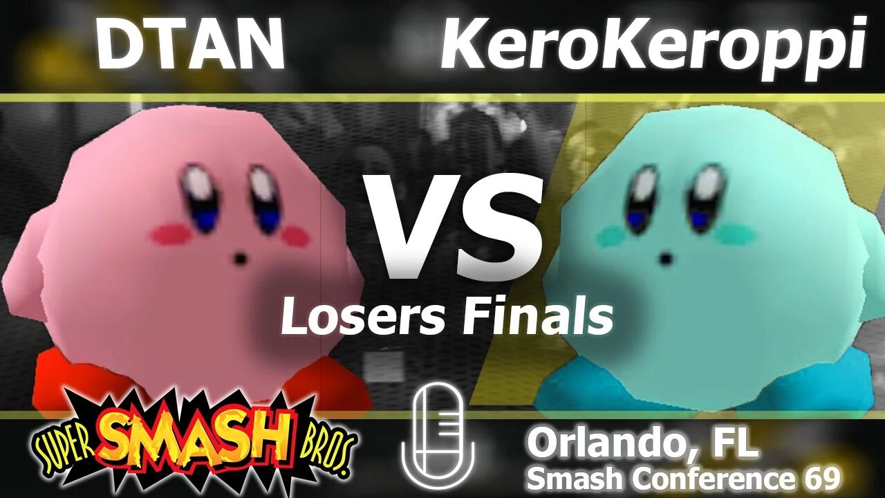 DTAN (Kirby) vs. KeroKeroppi (Pikachu & Kirby) - Smash 64 Losers Finals - SC:69