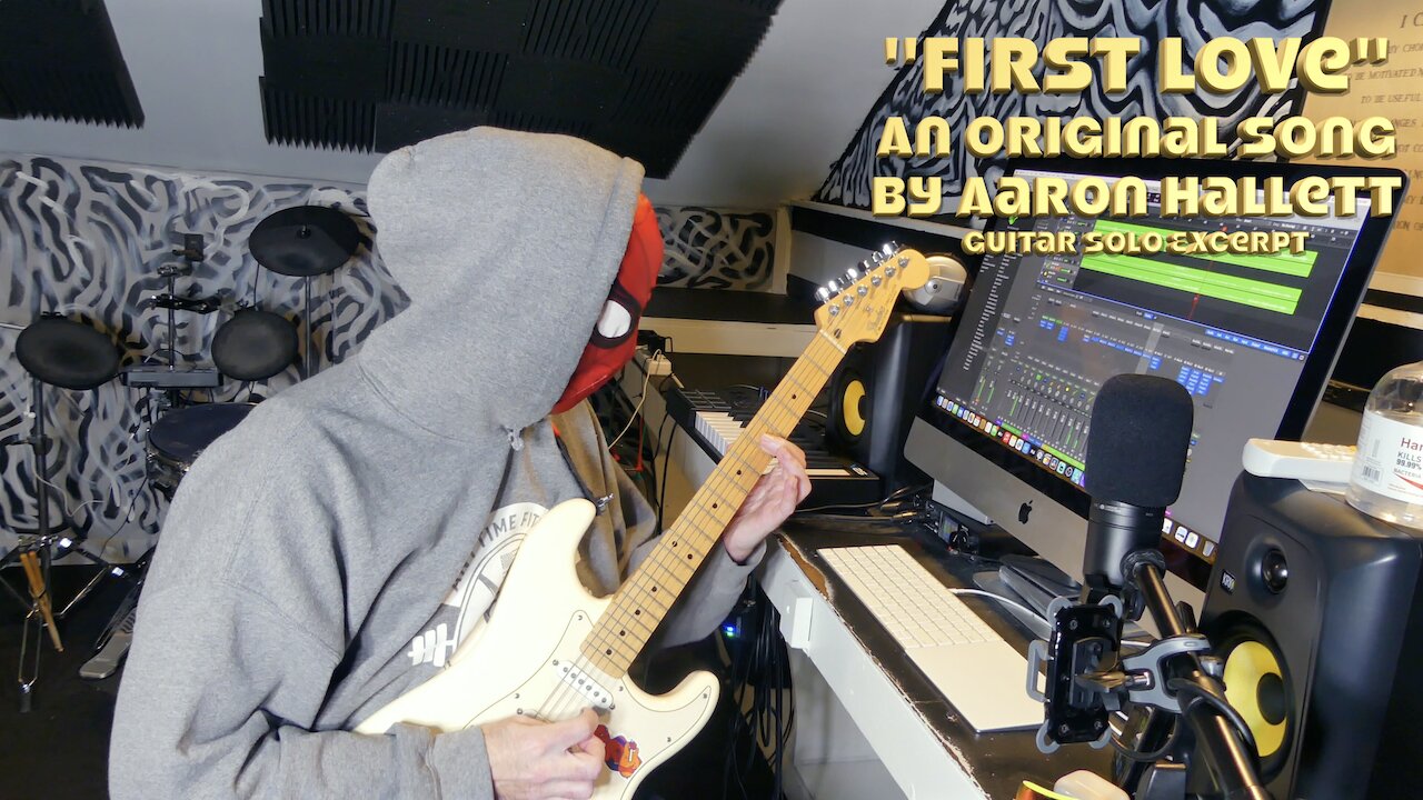 "First Love" an Original Song by Aaron Hallett Guitar Solo Excerpt