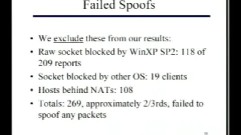 The Spoofer Project Inferring the Extent of Internet Source Address Filtering on the Internet