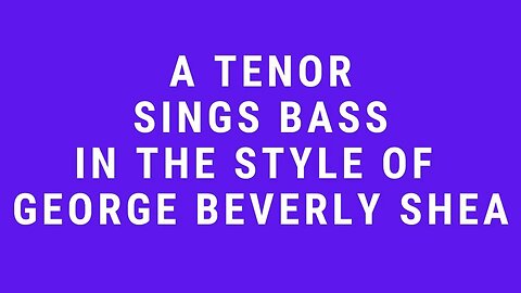 I'd Rather Have Jesus Bass: Tenor Sings Bass: T.W, Pope