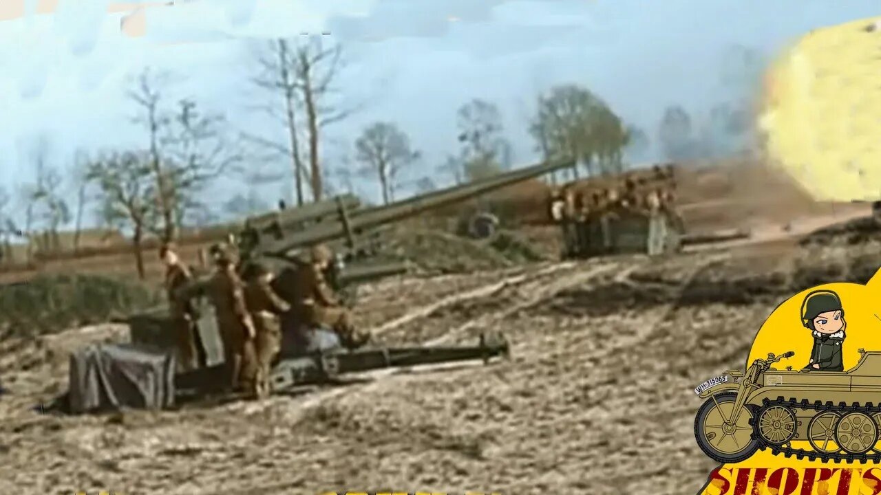 WW2 British using the 88MM Flak Gun - Panzerarchive #shorts 10