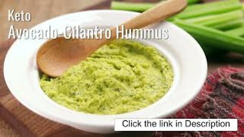 Keto Avocado Cilantro Hummus