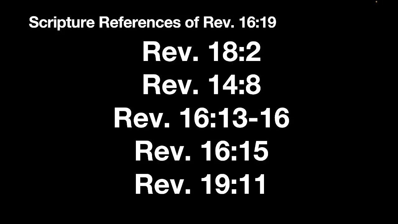 Revelation 16:17-21 (Bible Study) 8/9/23 PM