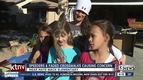 Speeders and faded crosswalks near Henderson school concerns parents and students