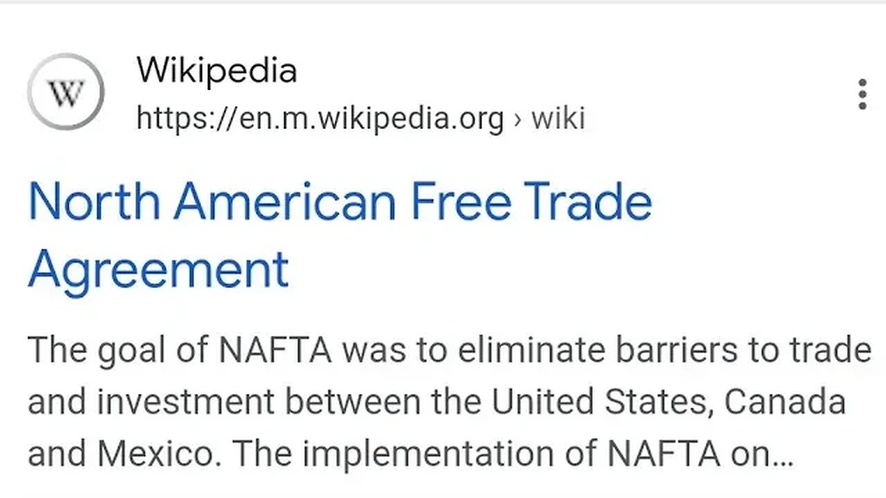 what is North American Free Trade Agreement NAFTA