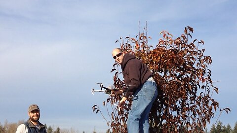 Removal of Shawn's Quadcopter After a Crash into a Tree during FPV Flight