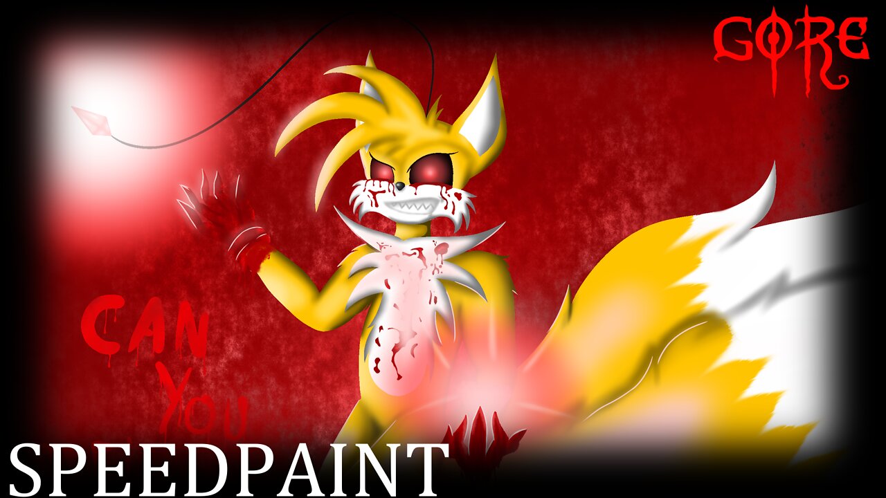 (GORE 13+)-Tails Doll SpeedPaint !!