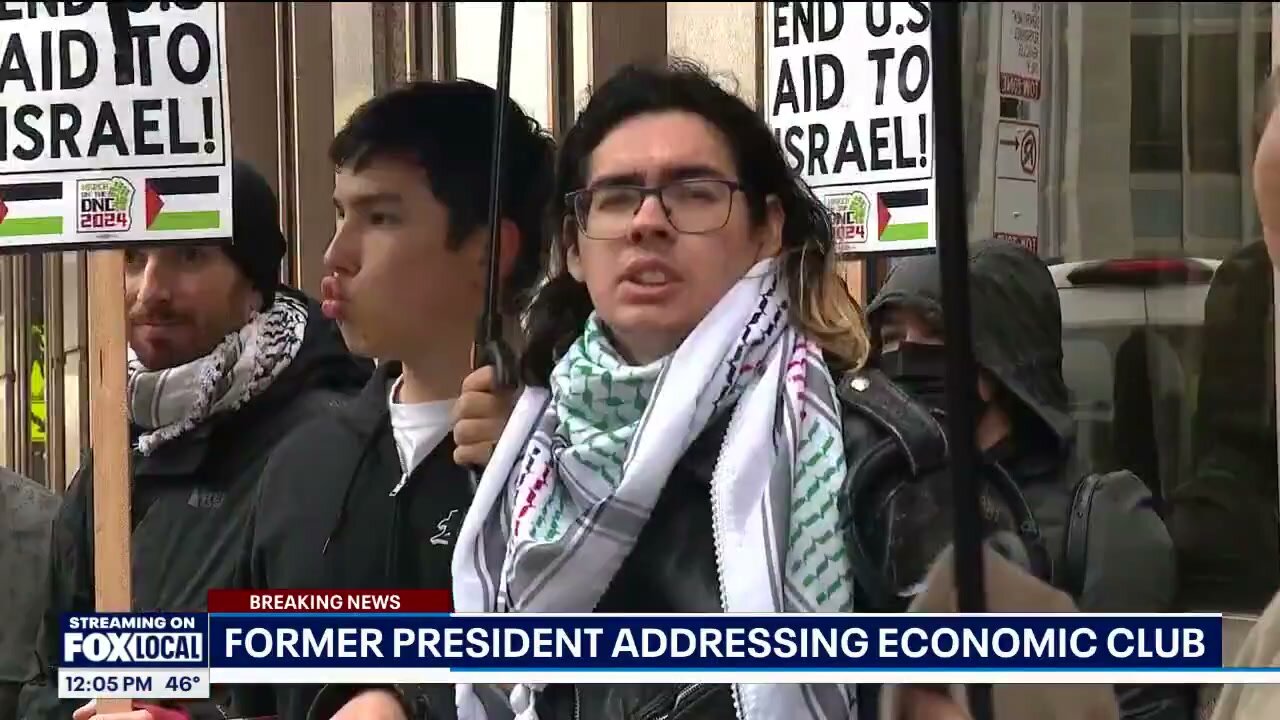 Protesters Gathered, Democrats Denounced Trump's Visit To Chicago