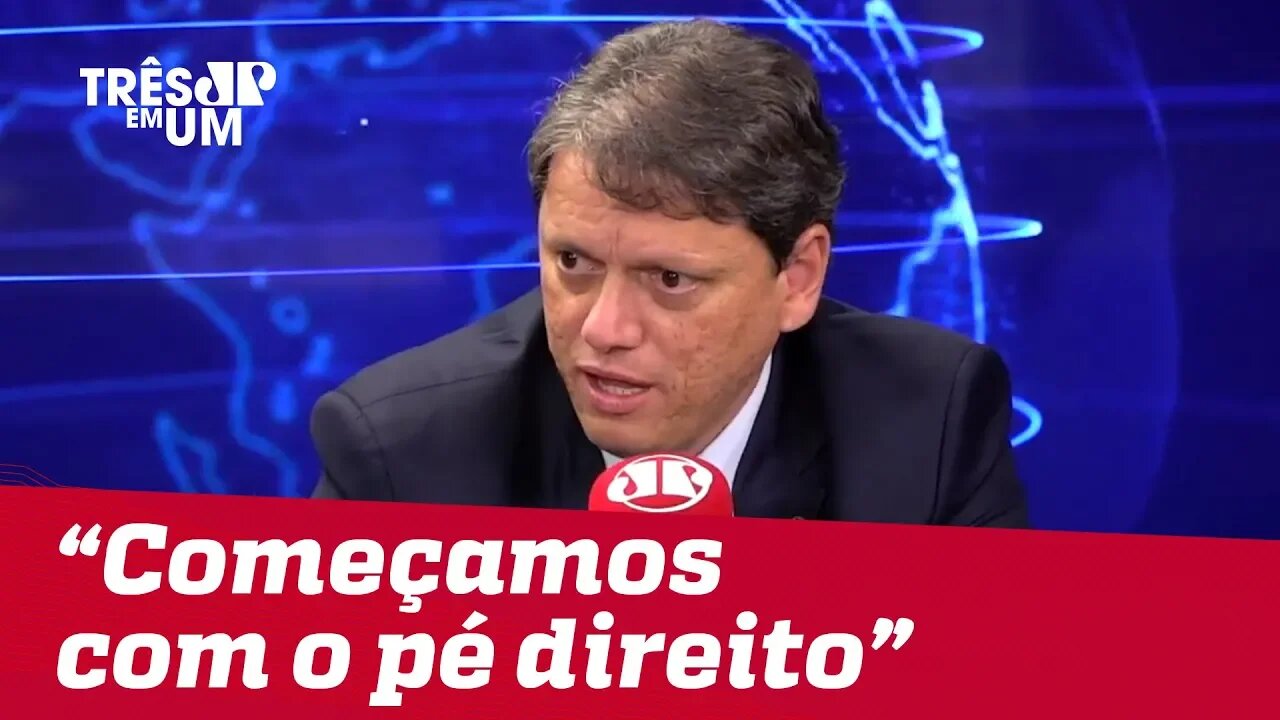 Tarcísio de Freitas exalta concessão da Norte-Sul: 'Começamos com o pé direito'