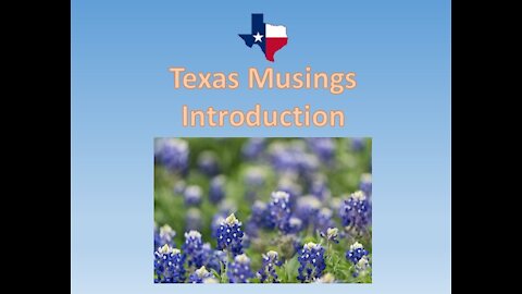 Texas Musings Introduction