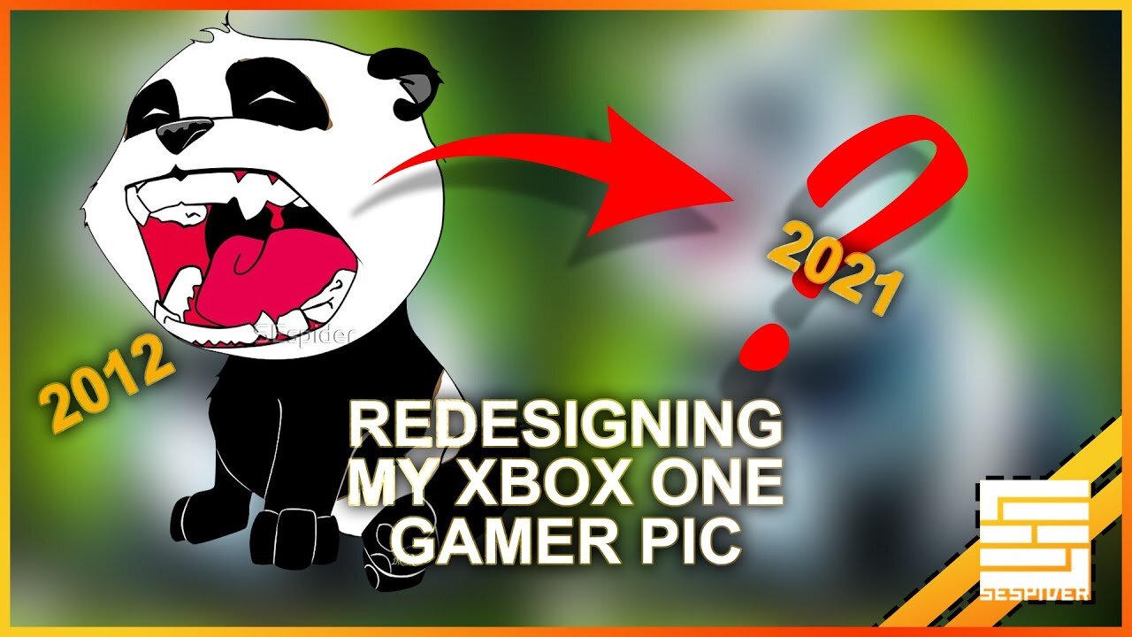 - Redesigning My 2012 Xbox Panda Gamer Pic - [Speed Art]