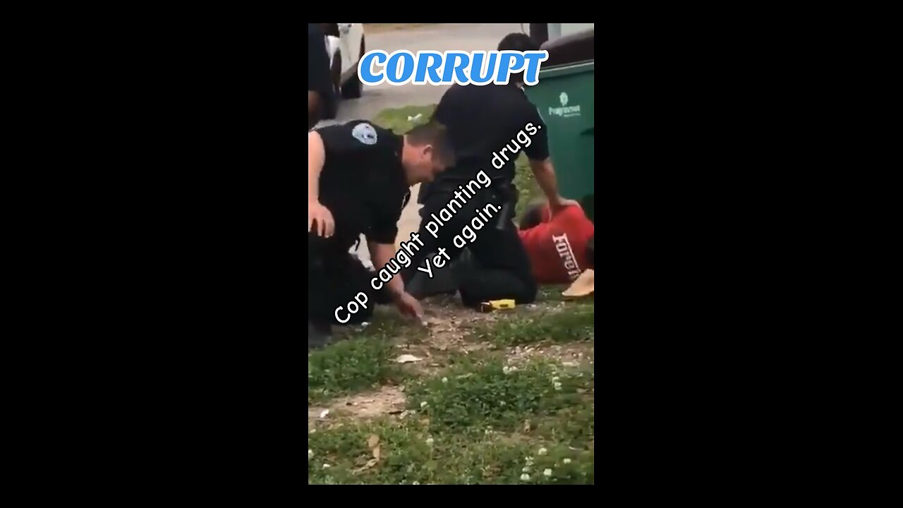 Corrupt cop planting drugs.