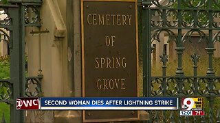 Second woman struck by lightning at cemetery has died