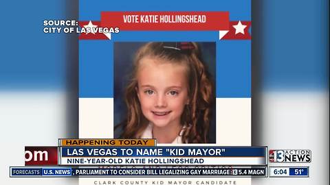 Las Vegas to name 'Kid Mayor'