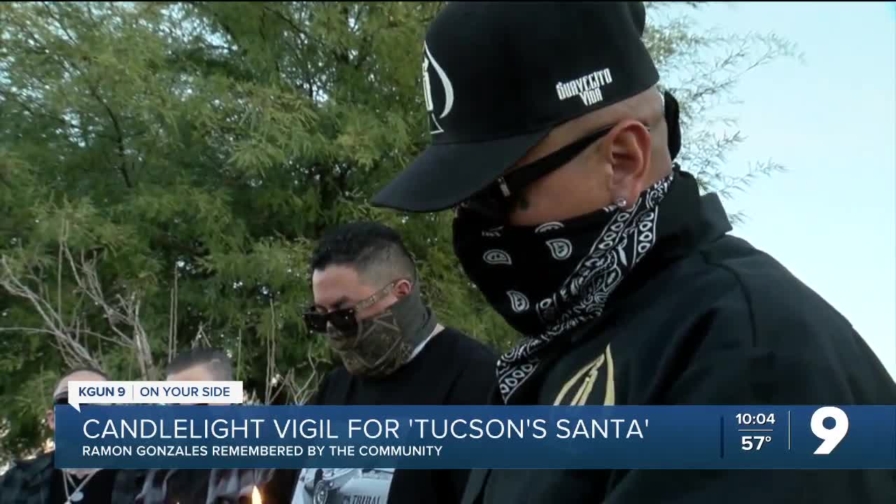 Community holds candlelight vigil for Tucson's Santa