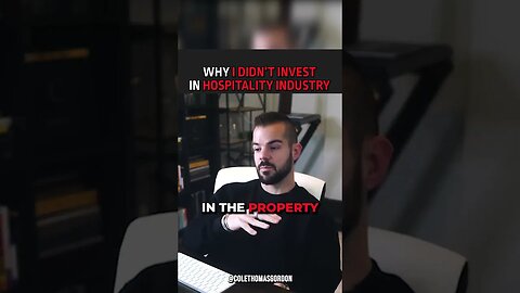 Why I Didn't Invest In Hospitality Industry