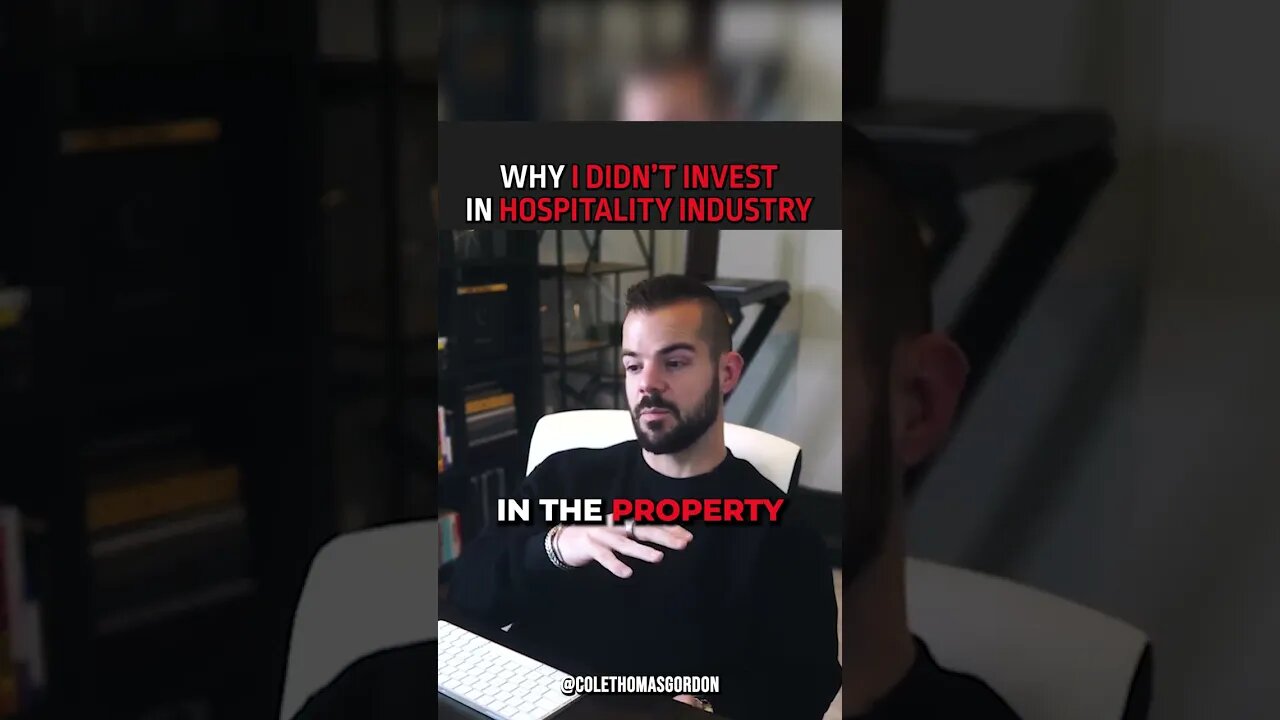 Why I Didn't Invest In Hospitality Industry