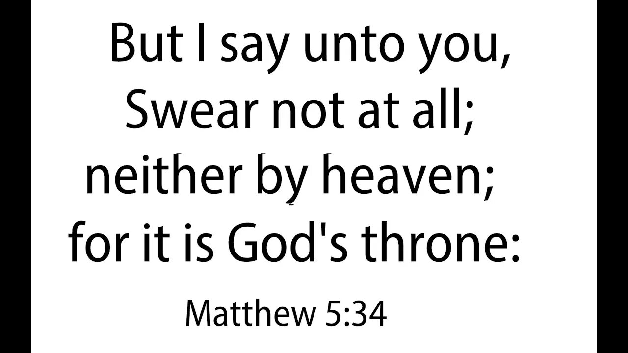 DO NOT TAKE THE LORD'S NAME IN VAIN - Bible teaching video
