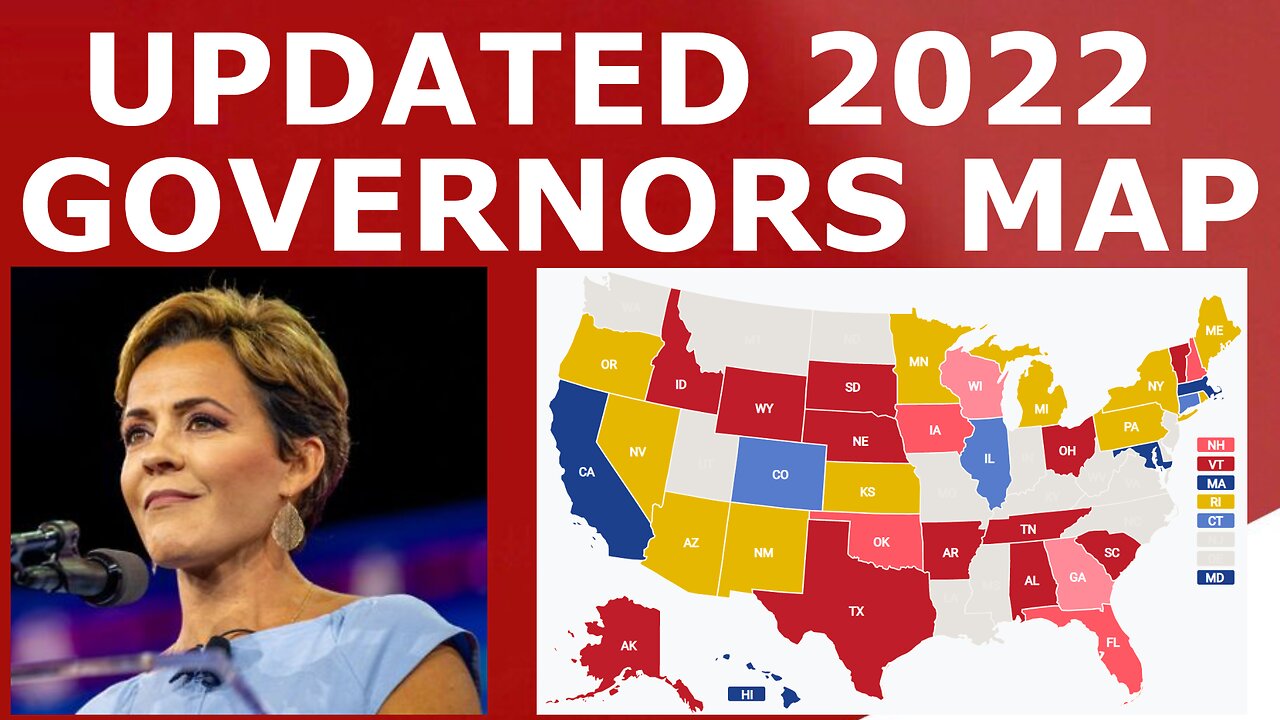 Updated 2022 Governors Map Prediction (October 27, 2022)