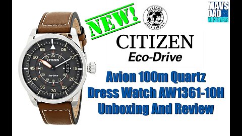 Best Solar Flieger! | Citizen Avion 100m Quartz Dress Watch AW1361-10H Unbox & Review