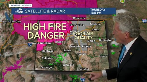Hot and dry conditions persist across Colorado, fire danger is high