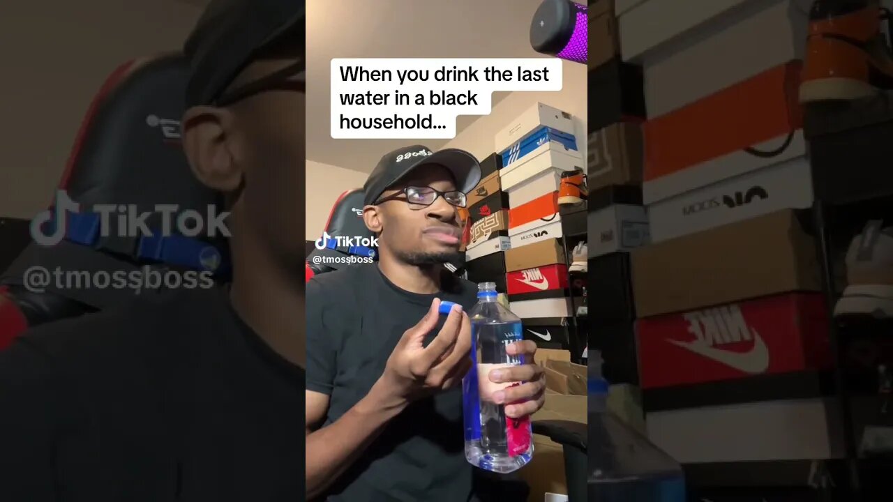 WHEN YOU DRINK THE LAST WATER IN A BLACK HOUSEHOLD! 😂😂😂