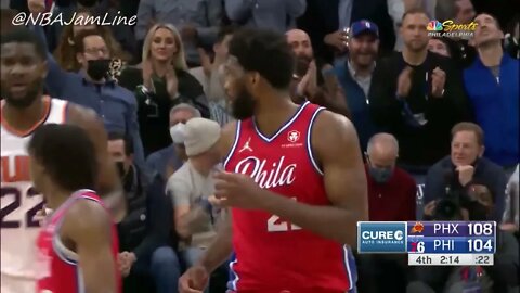 Joel Embiid Push Chris Paul After Dunk&Intense At Seth Curry Wrecked 76ers !