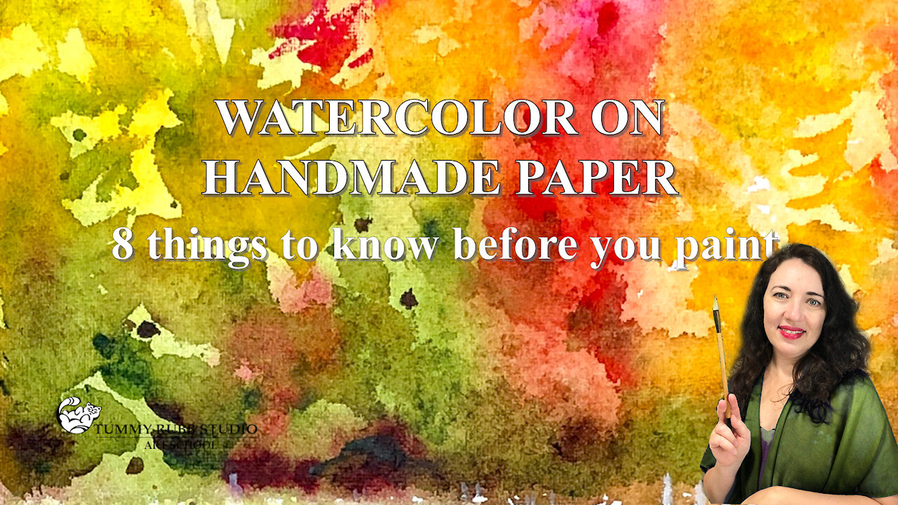 Wet-on-wet landscape on handmade watercolor paper: 8 tips before you paint