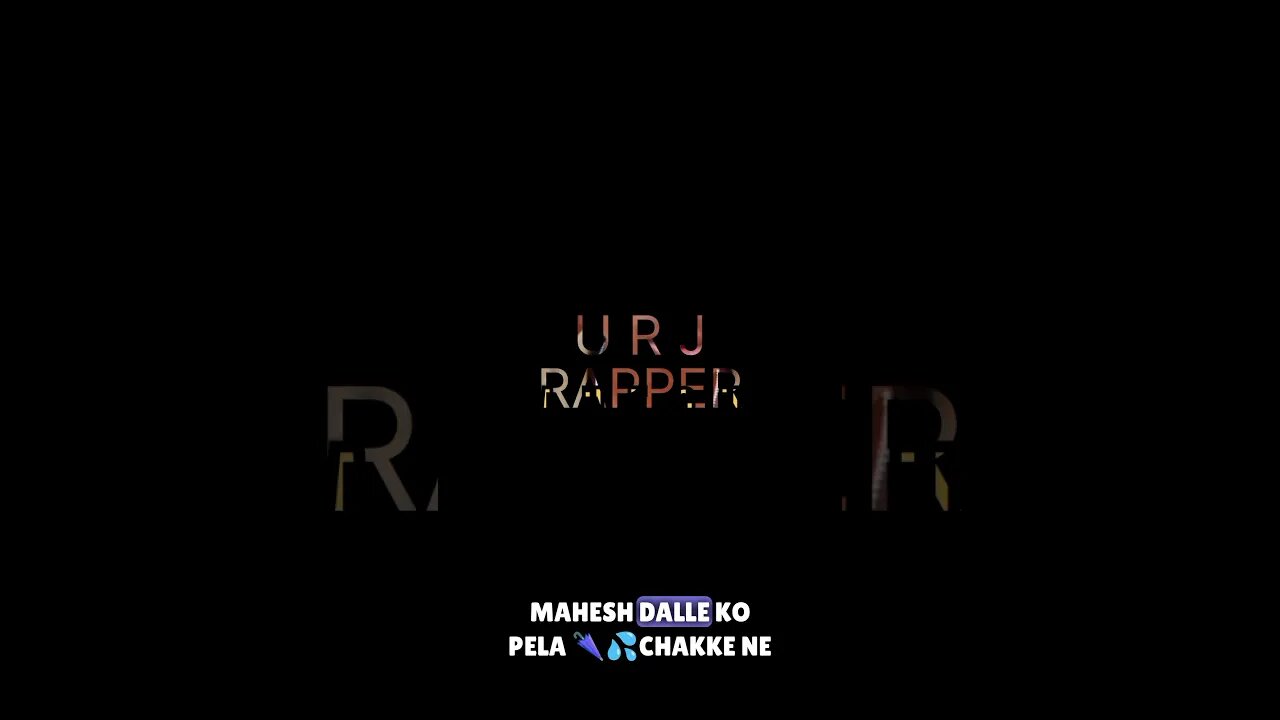 MAHESH 😝DALLE ko pela ||@URJ_RAPPER ||(official video)