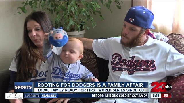 Rooting for the Dodgers is a family affair