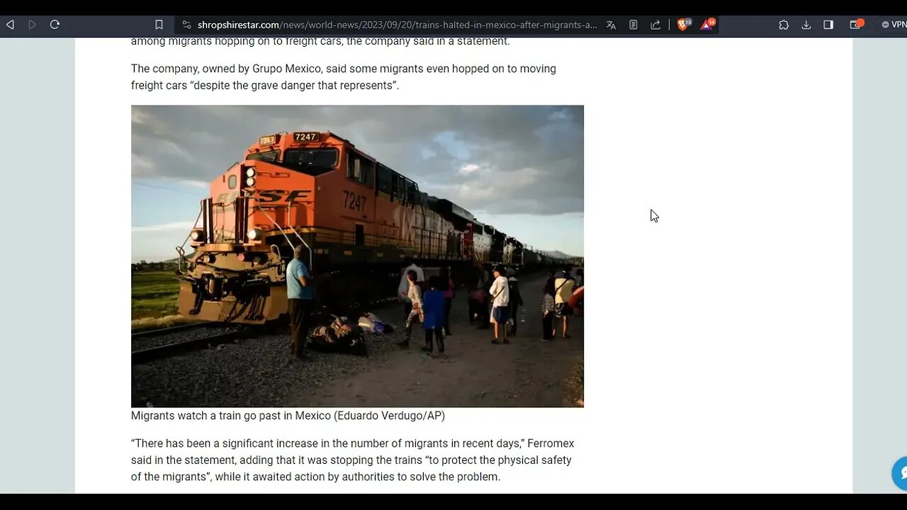 México is finally paying the price of not building a wall. mass migration halts train operations.