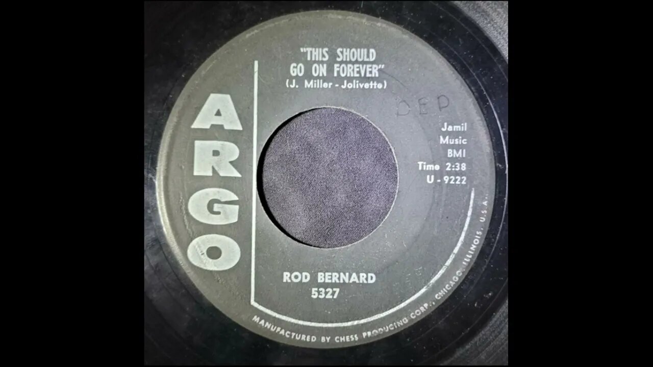 Rod Bernard - This Should Go On Forever